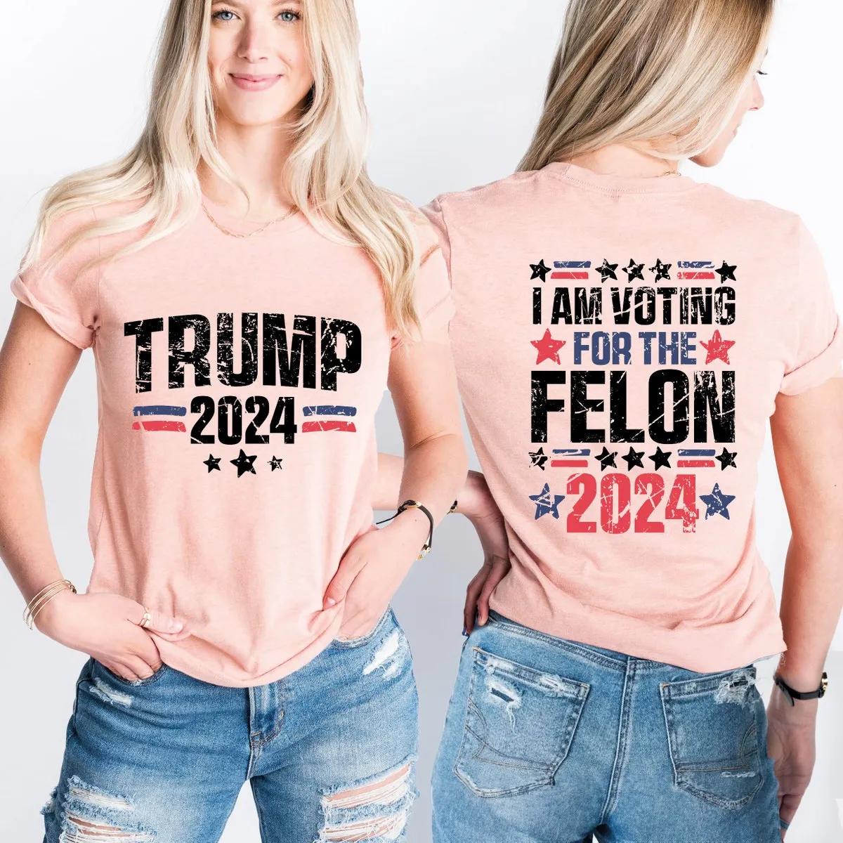 Im Voting for the Felon Shirt Trump 2024 Election Tee 4 1