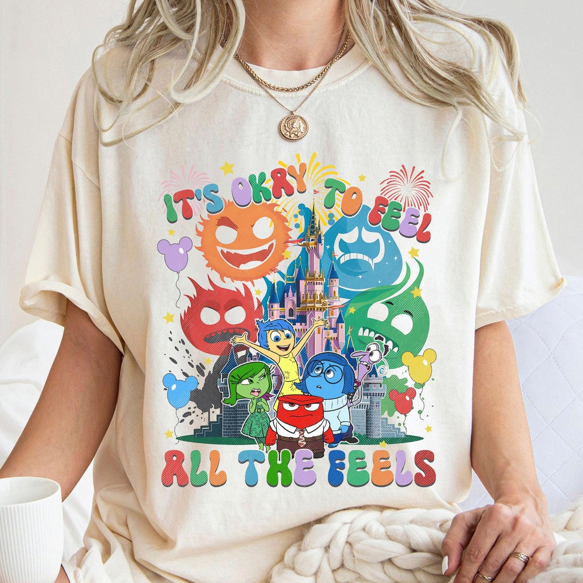 Inside Out 2 Its Okay To Feel All The Feels Balloons Shirt 4 1