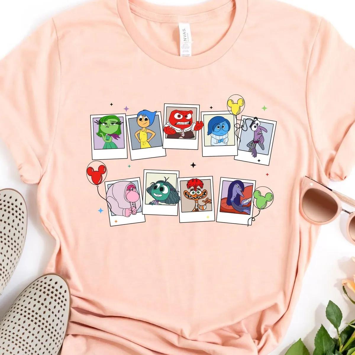 Inside Out Characters Polaroid Disney Shirt 6