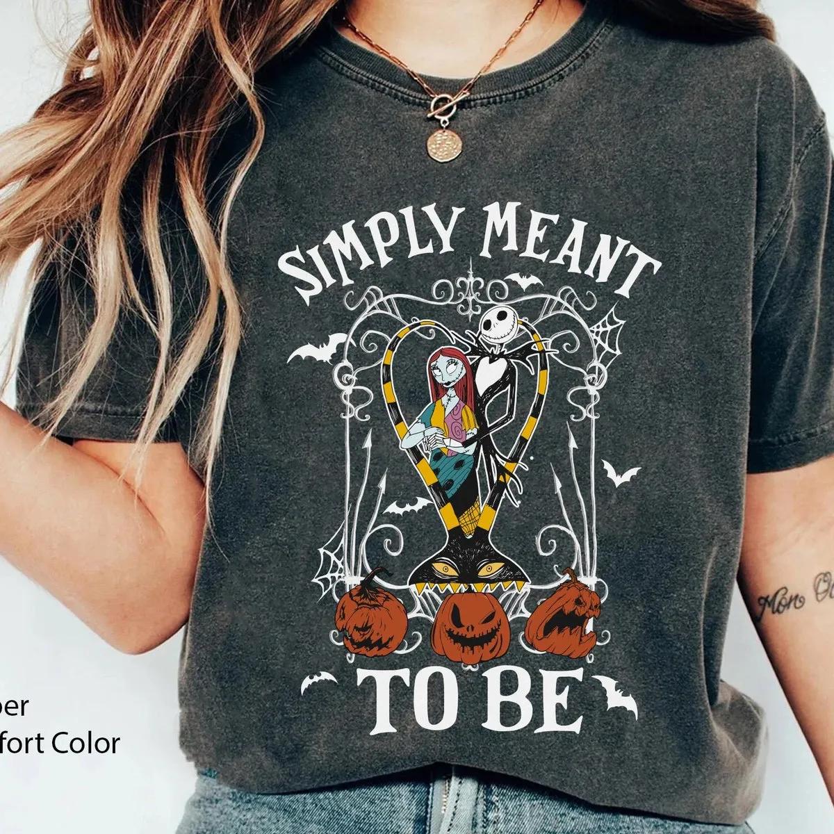 Jack Skellington And Sally Simply Meant To Be Disney Shirt 5 1