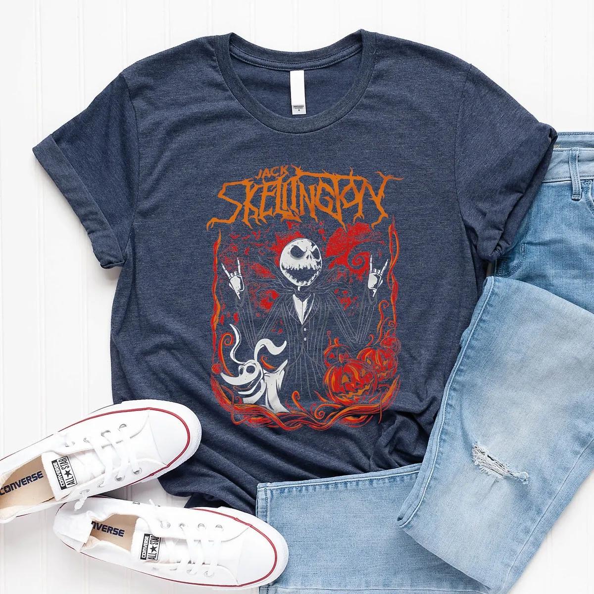 Jack Skellington Shirt Disney Nightmare Halloween Tee 4 1