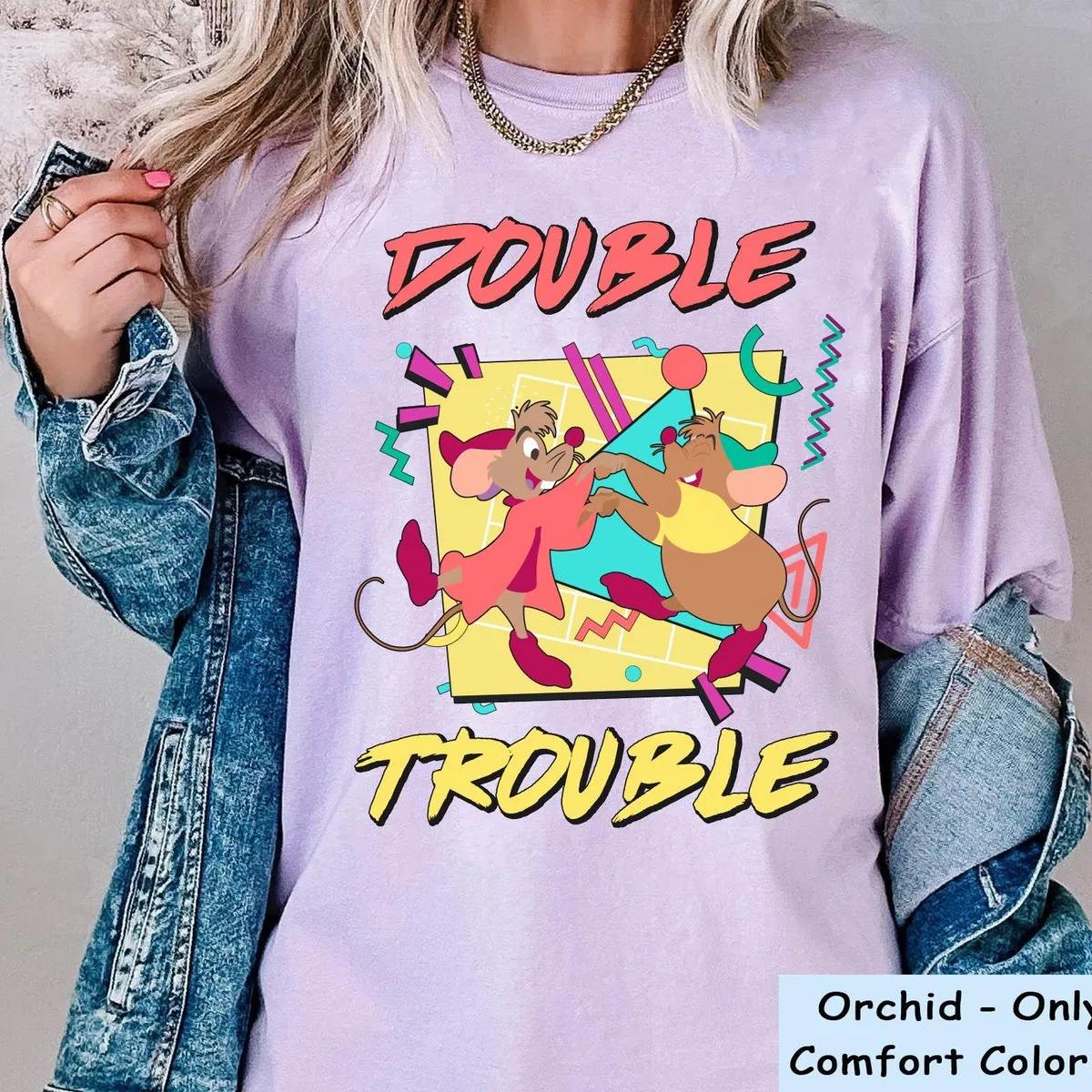 Jaq And Gus Double Trouble Shirt Cinderella Mouse Tee 2