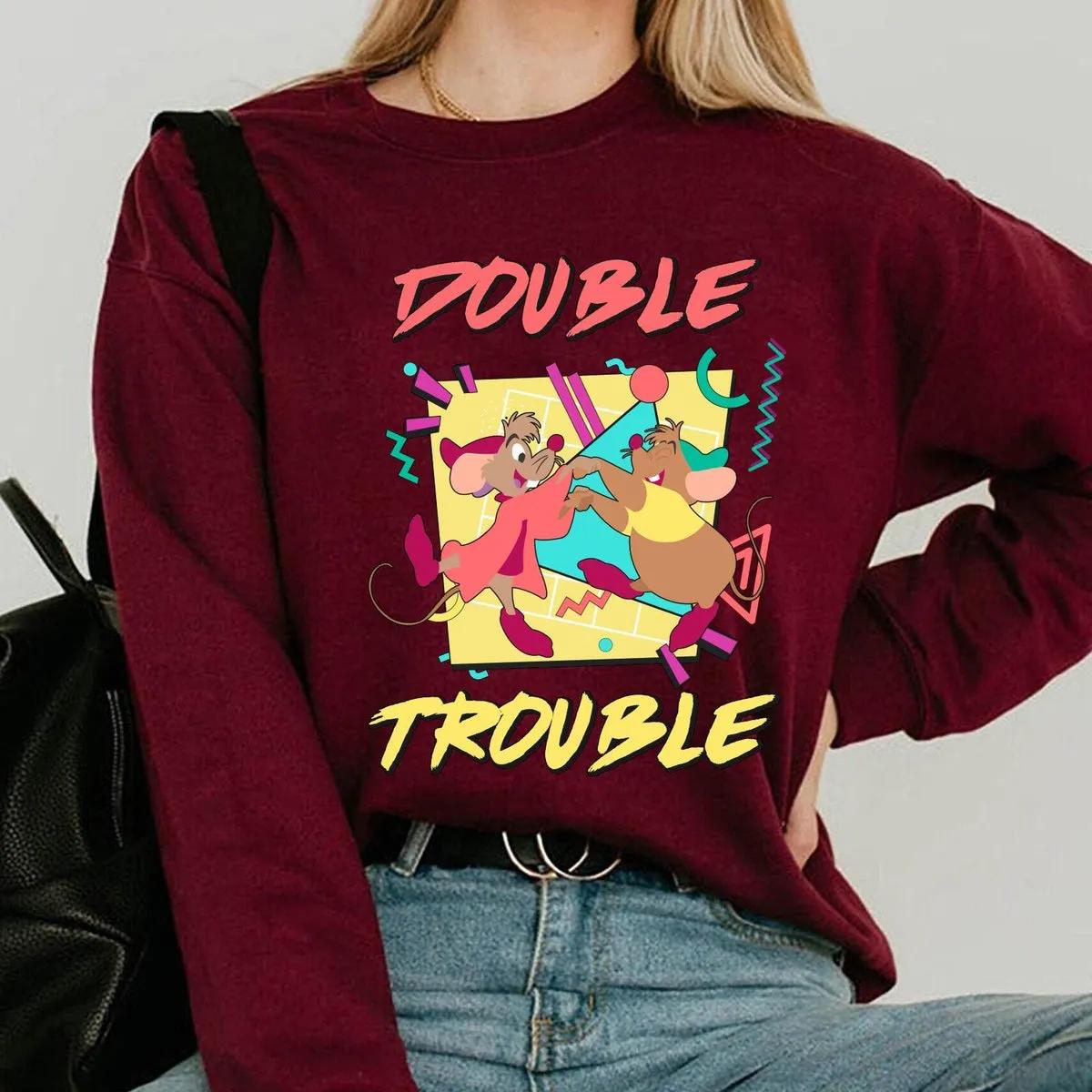 Jaq And Gus Double Trouble Shirt Cinderella Mouse Tee 3