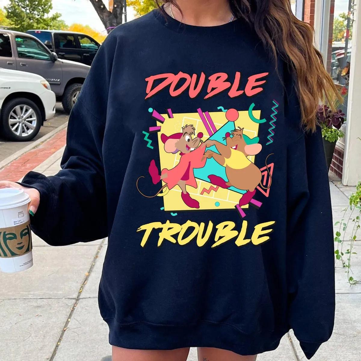 Jaq And Gus Double Trouble Shirt Cinderella Mouse Tee 5