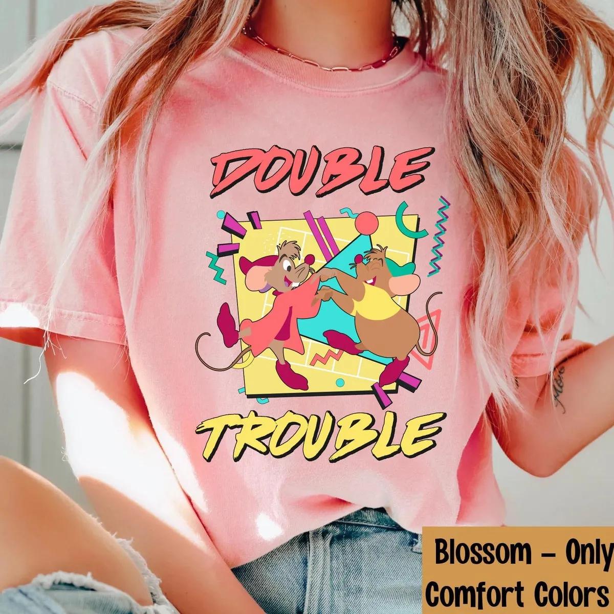 Jaq And Gus Double Trouble Shirt Cinderella Mouse Tee 6