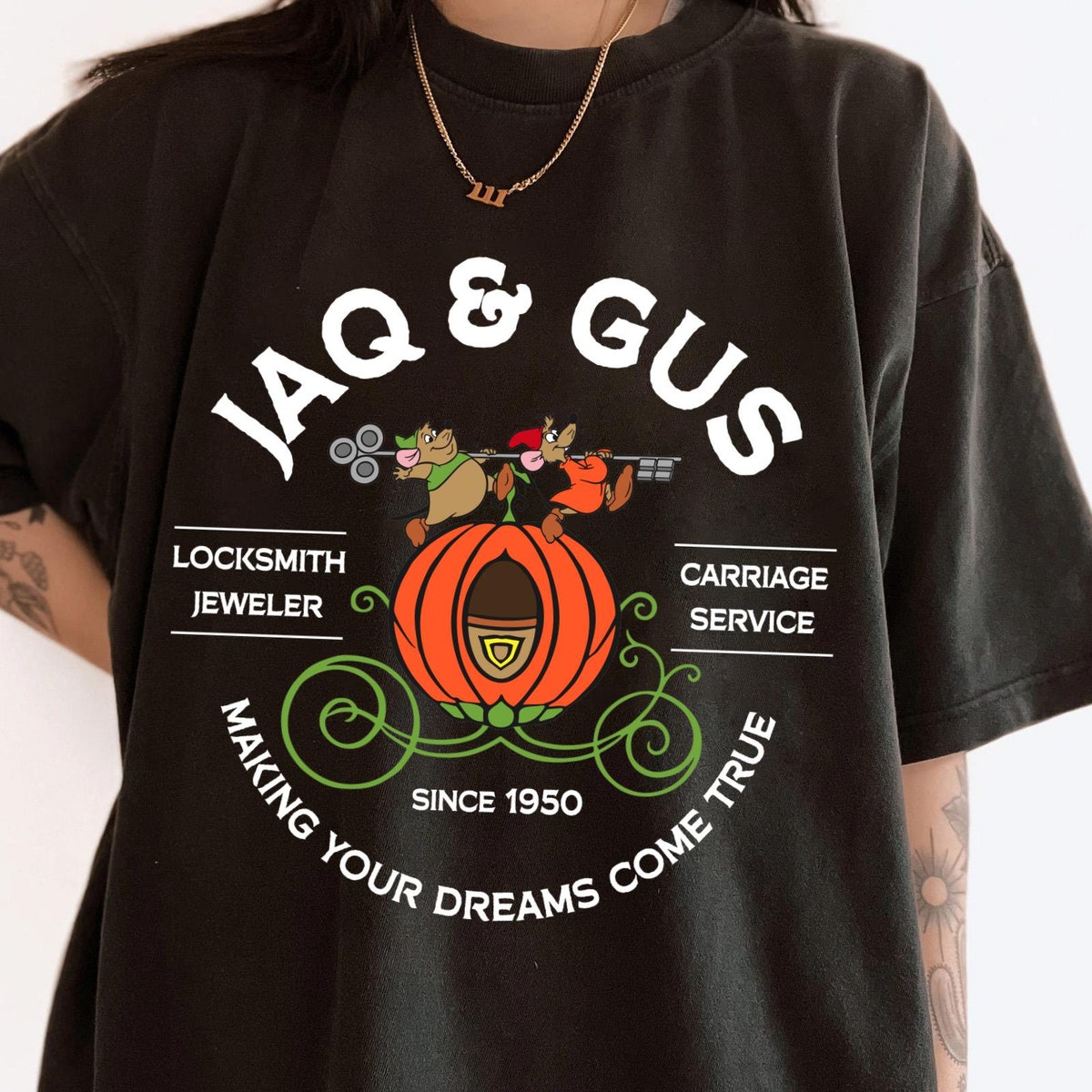 Jaq and Gus Mouse Locksmith Jeweler Carriage Service Shirt 2 1