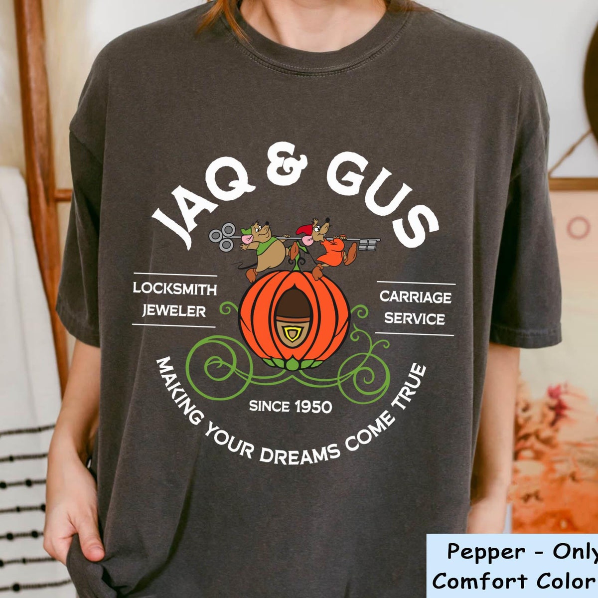 Jaq and Gus Mouse Locksmith Jeweler Carriage Service Shirt 6 1