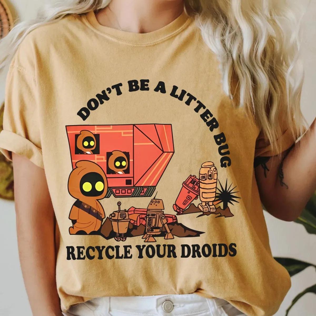 Jawa Dont Be A Litter Bug Recycle Your Droids Star Wars Shirt 3