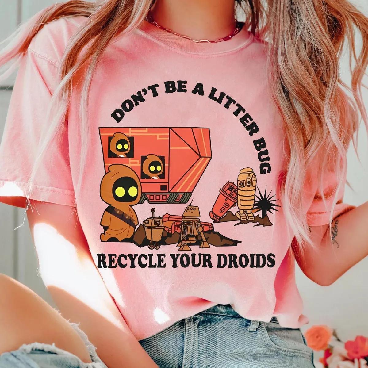 Jawa Dont Be A Litter Bug Recycle Your Droids Star Wars Shirt 5