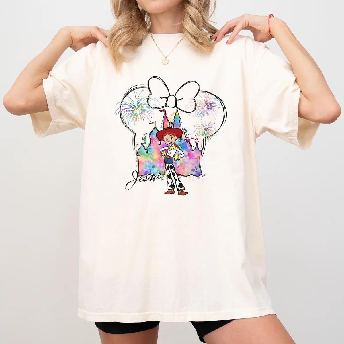 Jessie Watercolor Toy Story Mickey Balloon Shirt 2