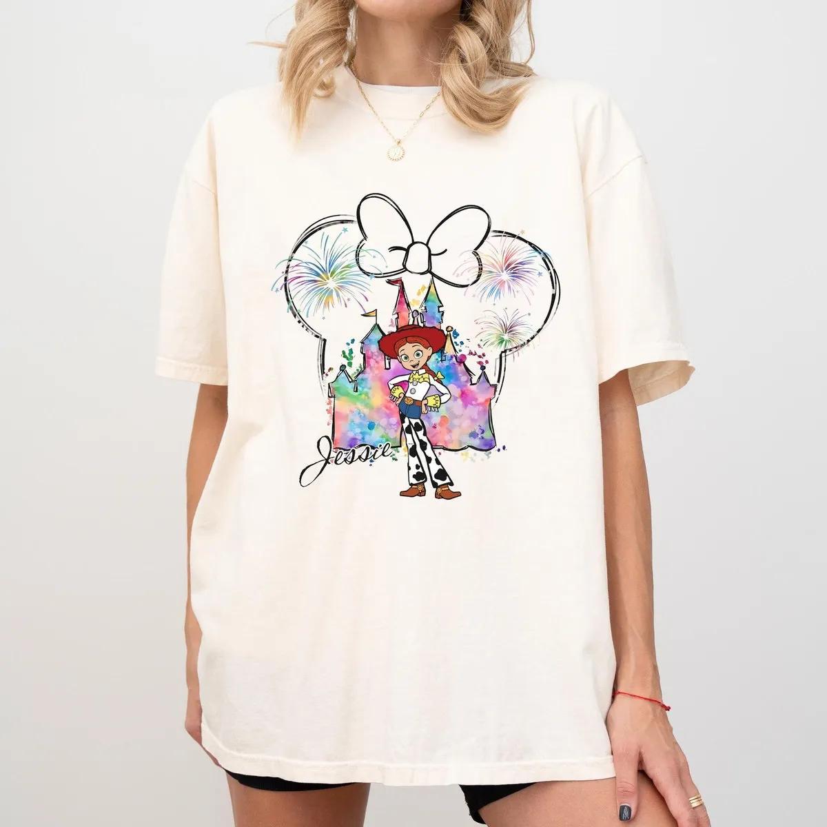 Jessie Watercolor Toy Story Mickey Balloon Shirt 3