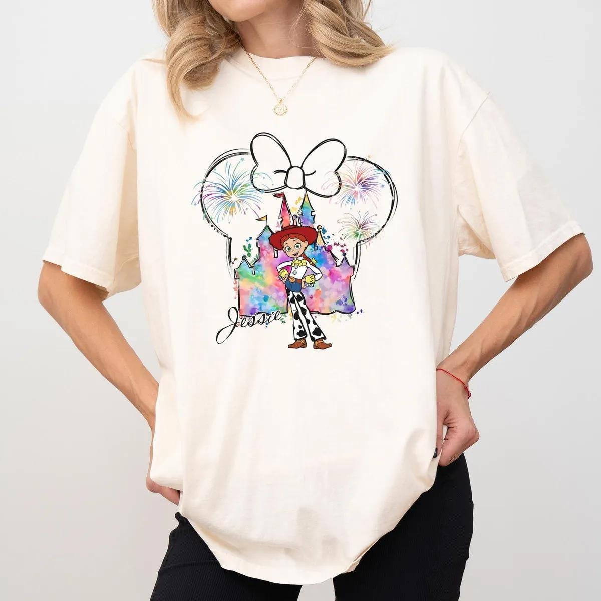 Jessie Watercolor Toy Story Mickey Balloon Shirt 4