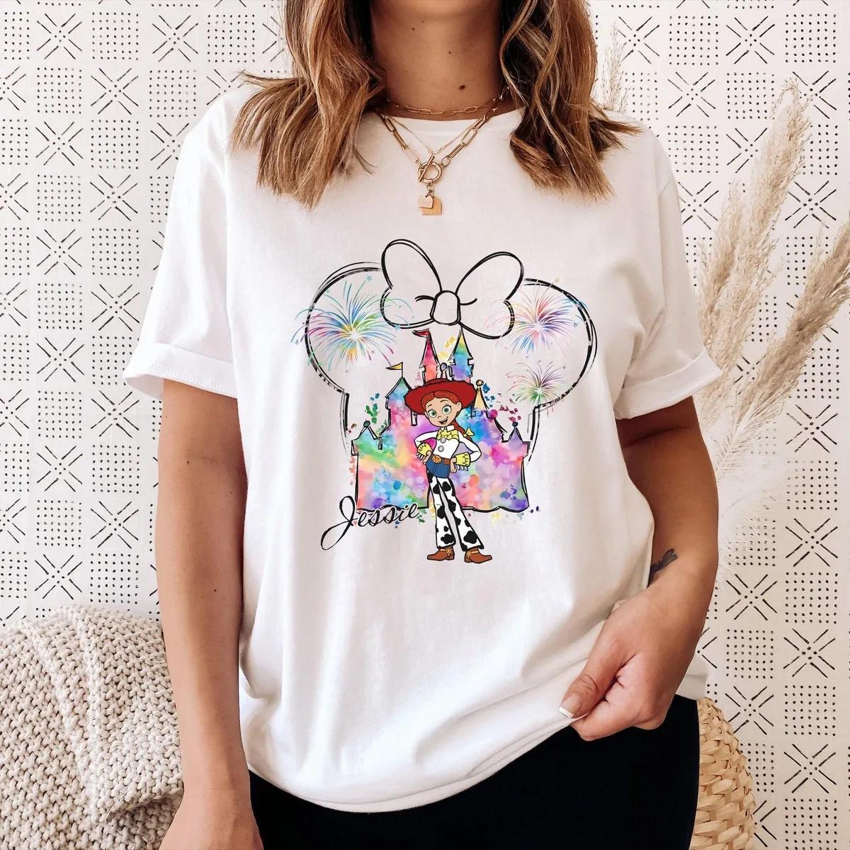 Jessie Watercolor Toy Story Mickey Balloon Shirt 5