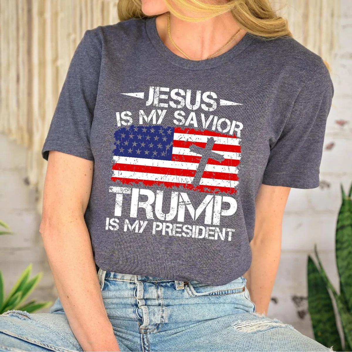 Jesus is My Savior Trump is My President Shirt 2