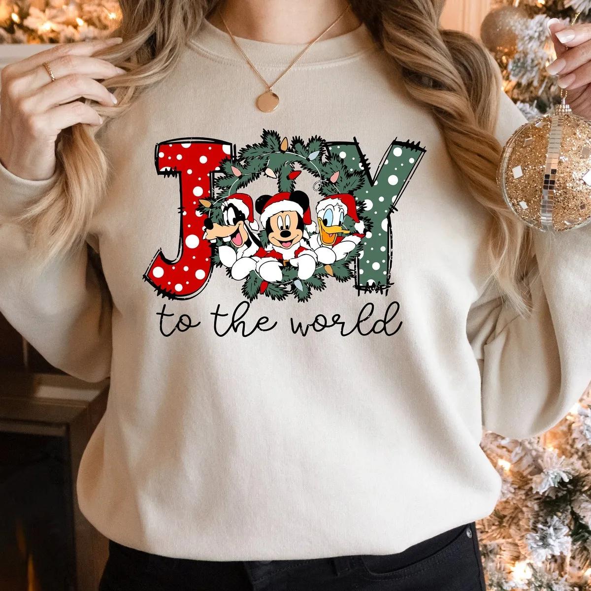 Joy To The World Disney Christmas Shirt 1 1