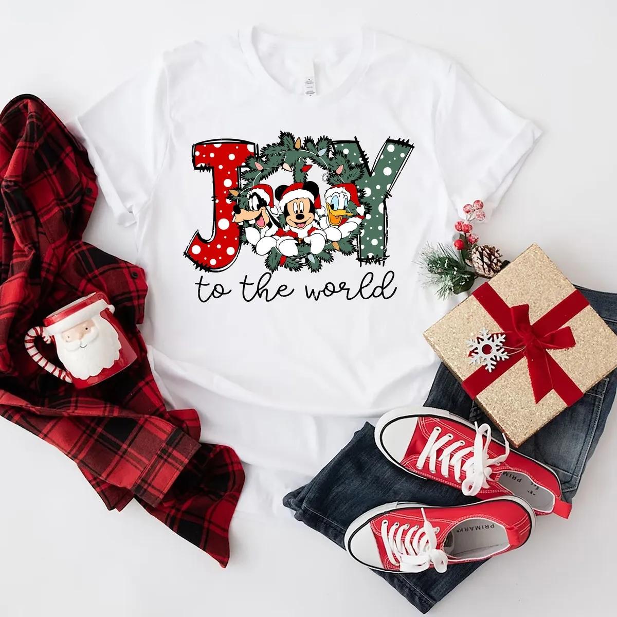 Joy To The World Disney Christmas Shirt 2 1