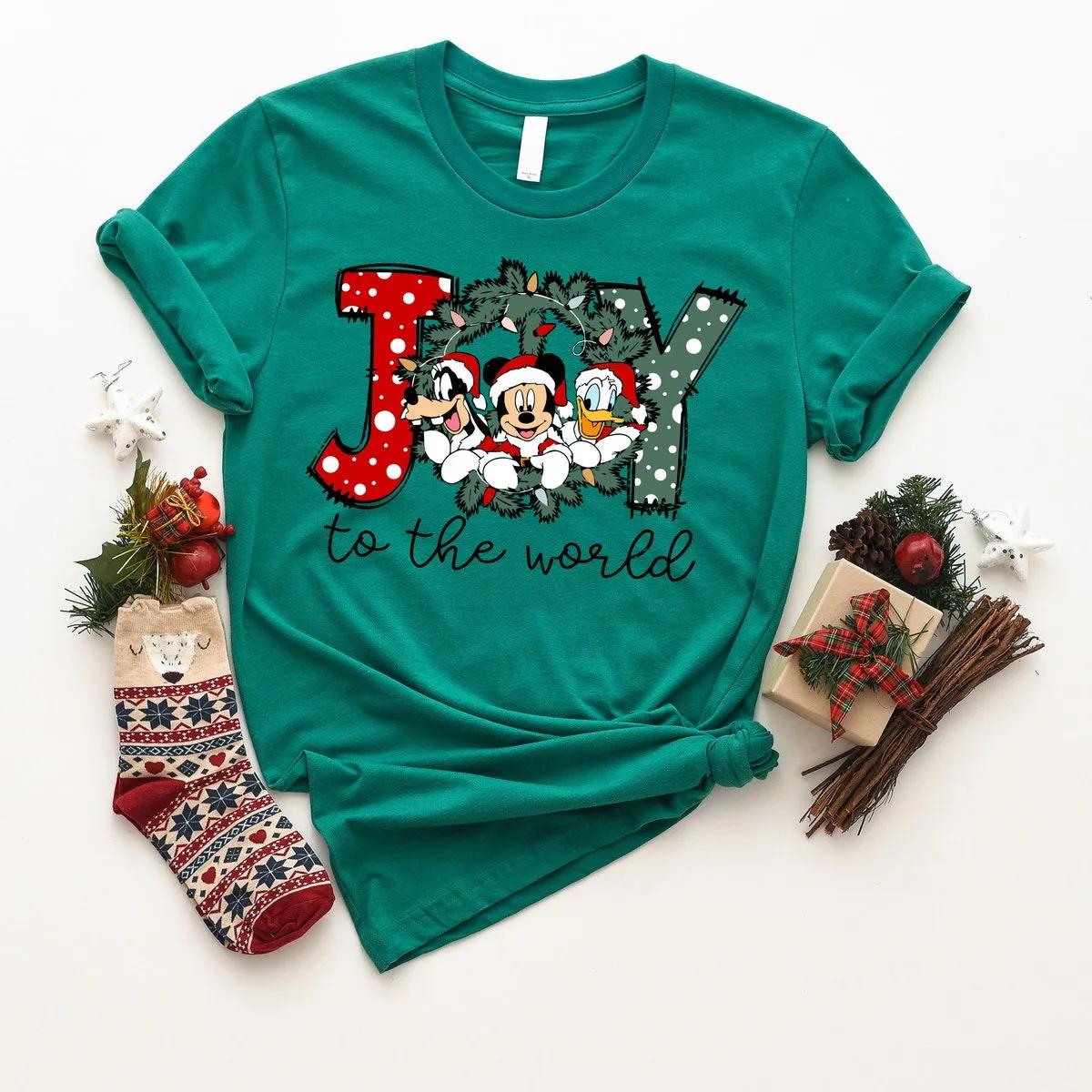 Joy To The World Disney Christmas Shirt 4 1