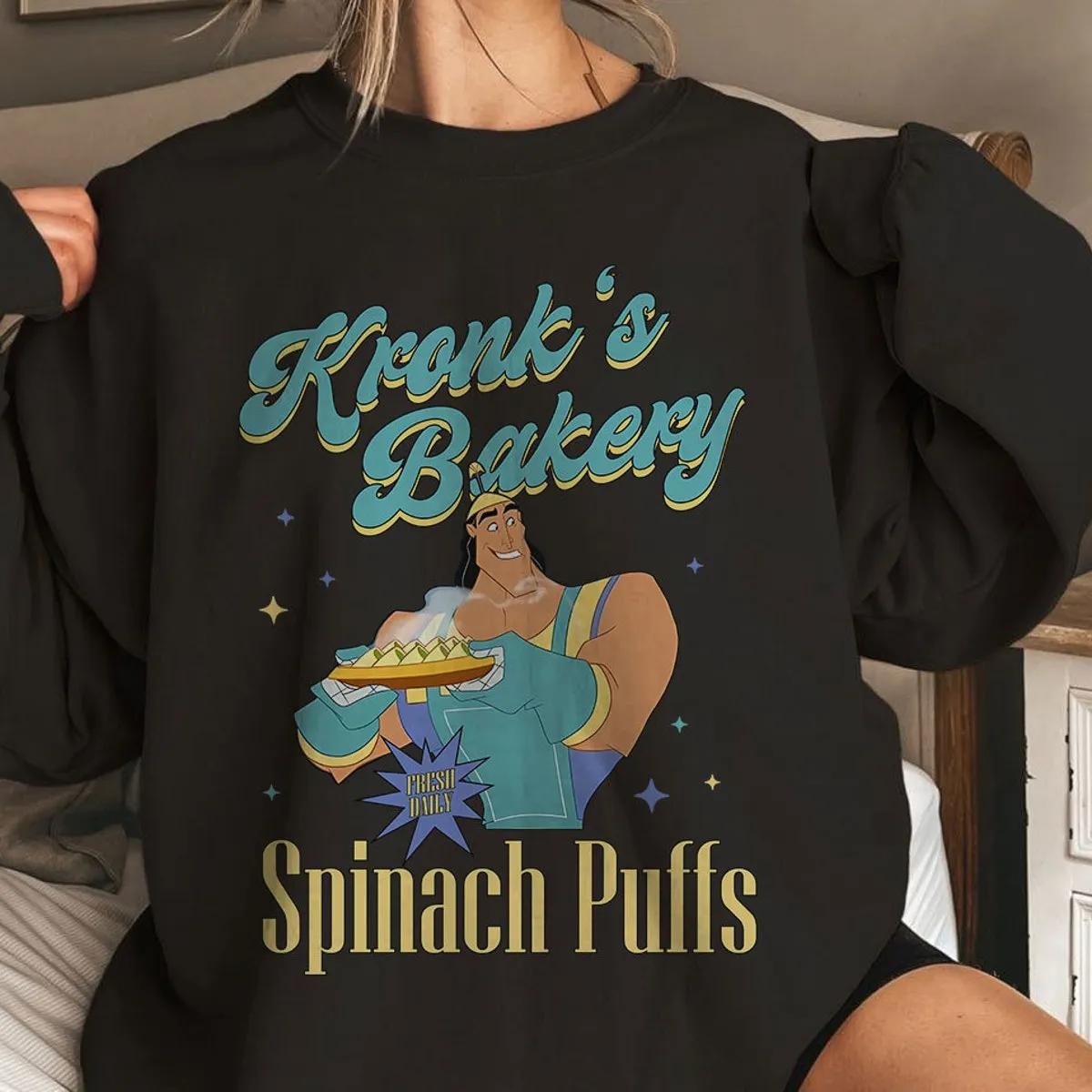 Kronks Bakery Spinach Puffs The Emperors New Groove Shirt 2