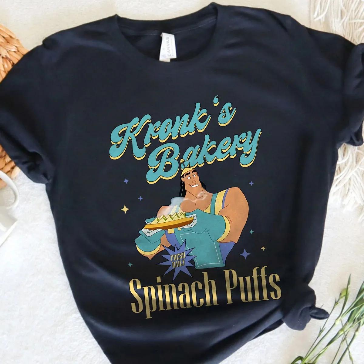 Kronks Bakery Spinach Puffs The Emperors New Groove Shirt 3