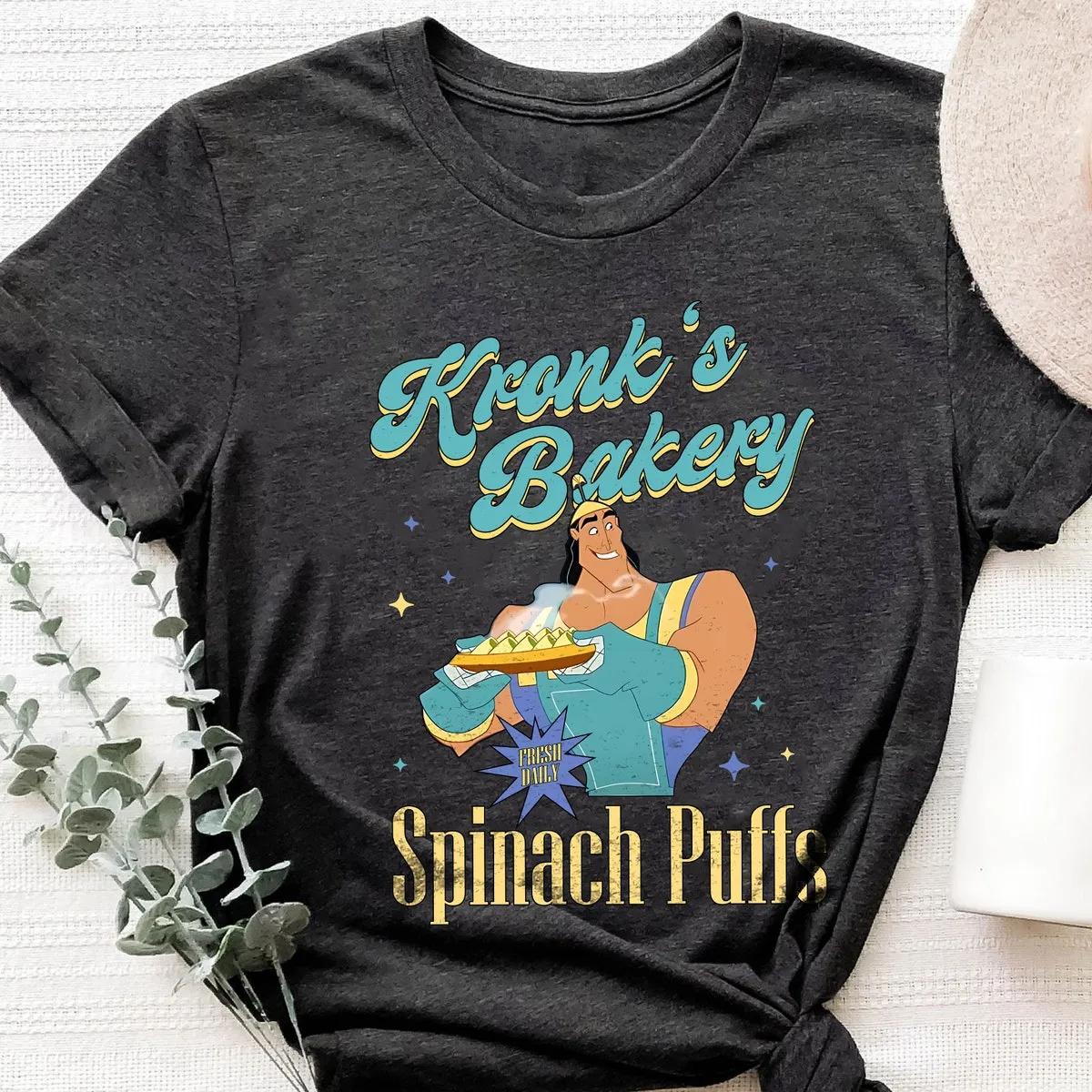 Kronks Bakery Spinach Puffs The Emperors New Groove Shirt 4