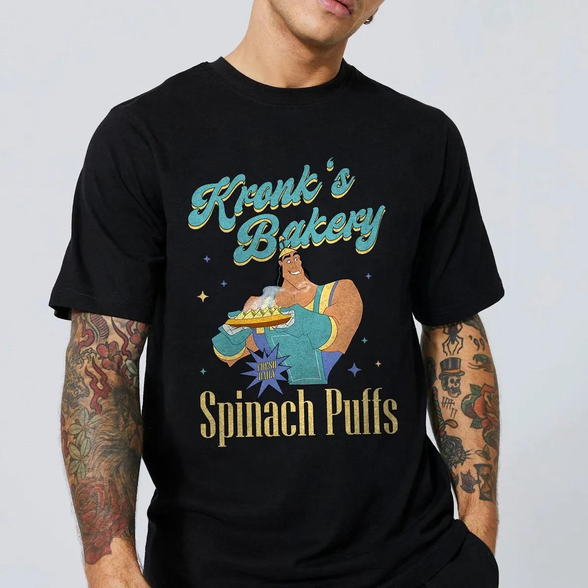 Kronks Bakery Spinach Puffs The Emperors New Groove Shirt 5