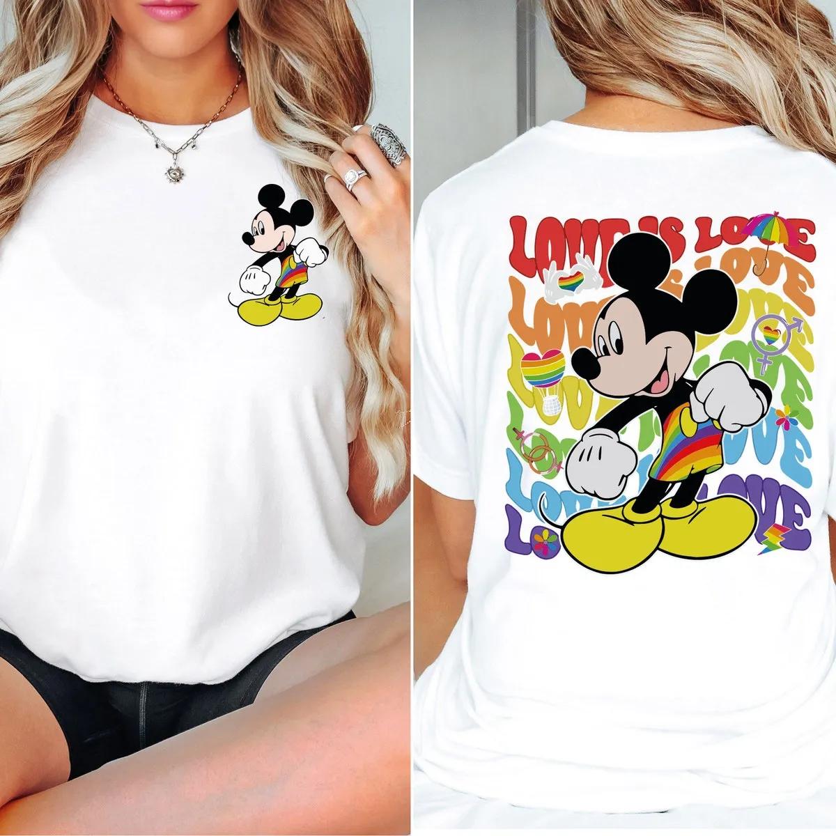 LGBT Shirt Mickey Mouse Pride Disney Tee 2 1