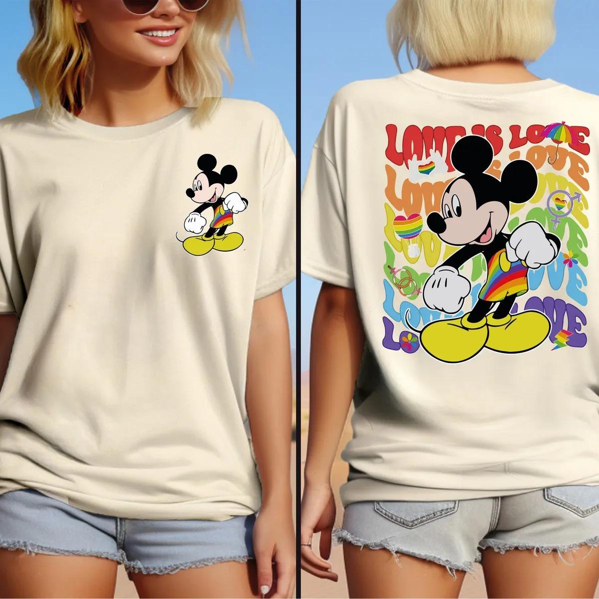 LGBT Shirt Mickey Mouse Pride Disney Tee 3 1