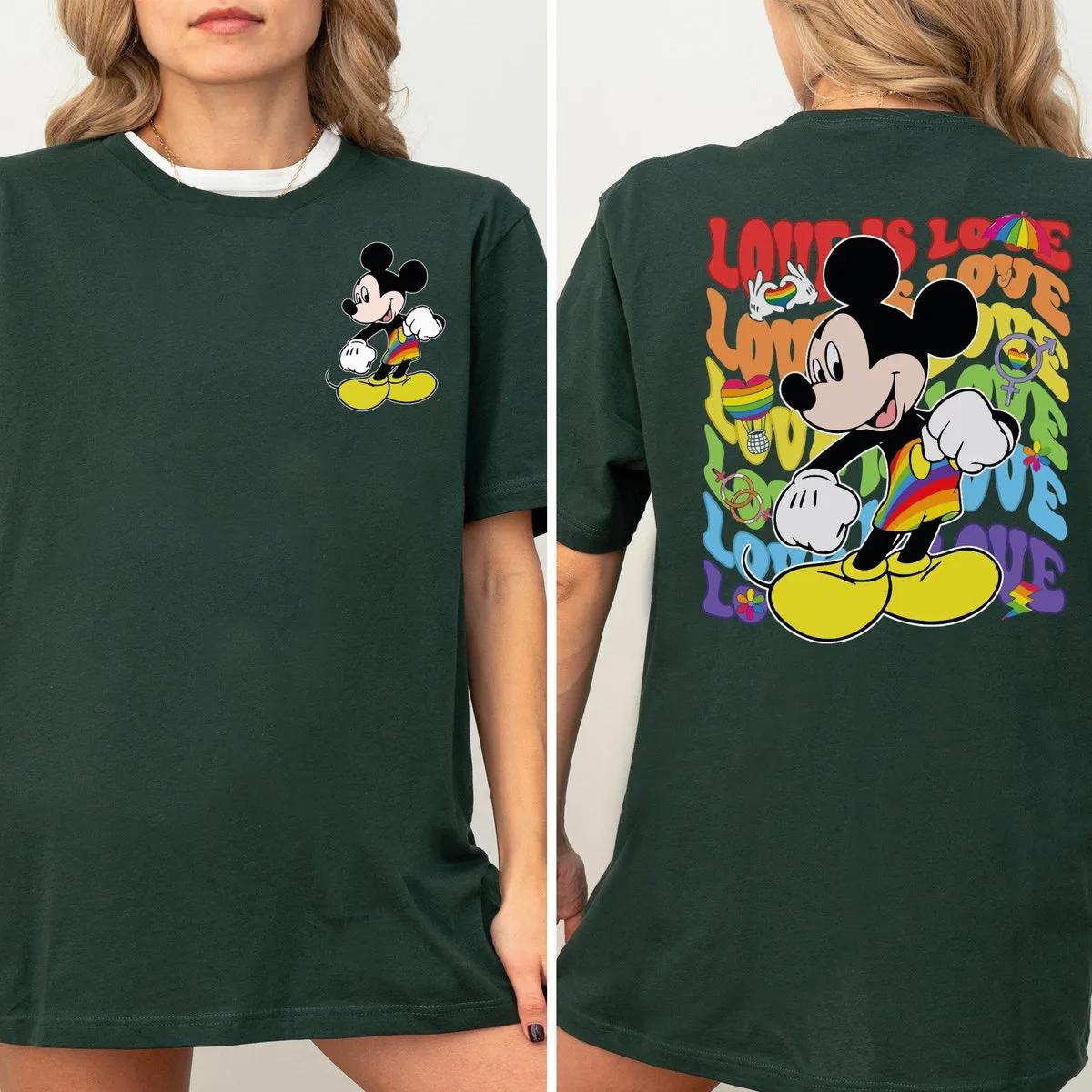 LGBT Shirt Mickey Mouse Pride Disney Tee 4 1