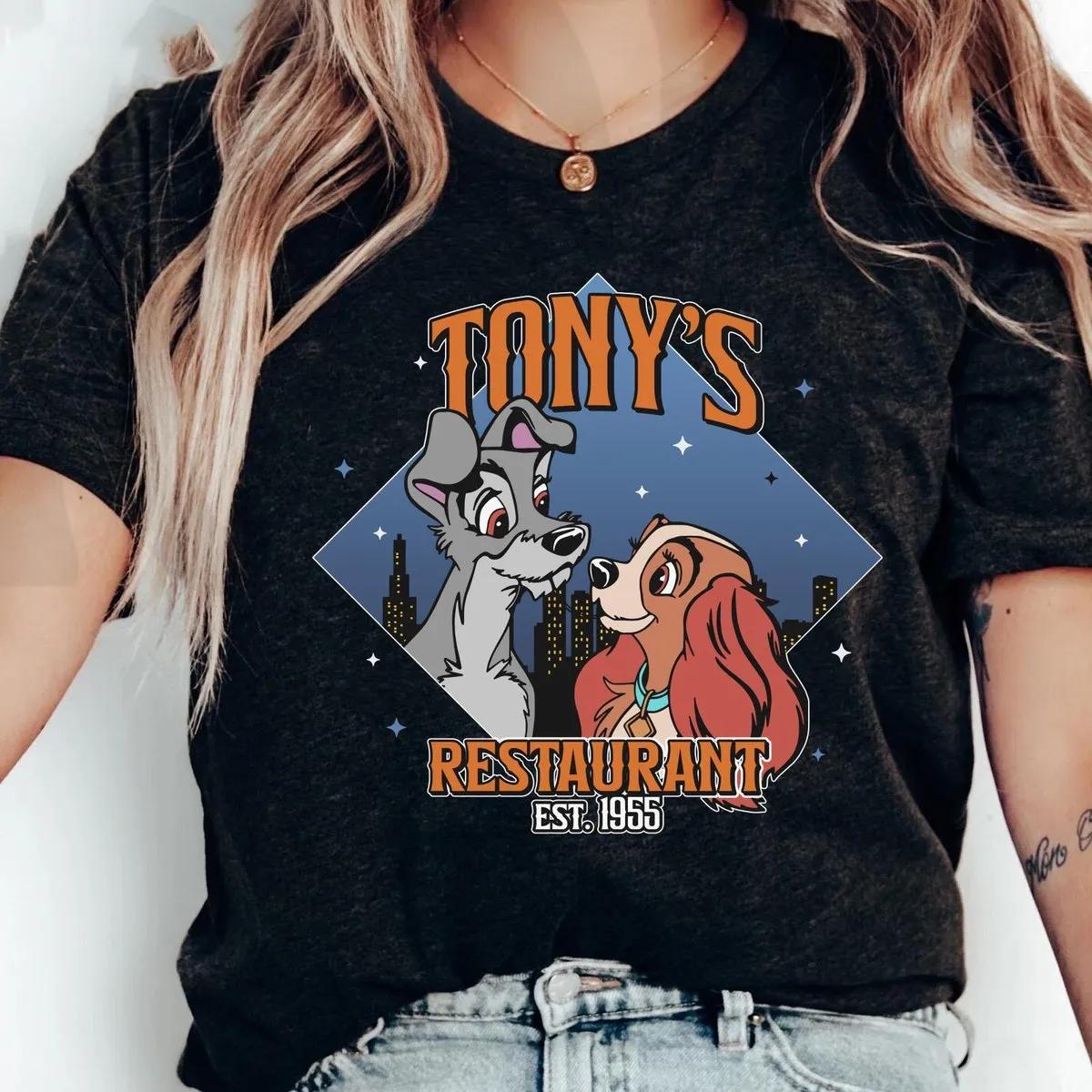 Lady And The Tramp Tonys Restaurant Est 1955 Shirt 1