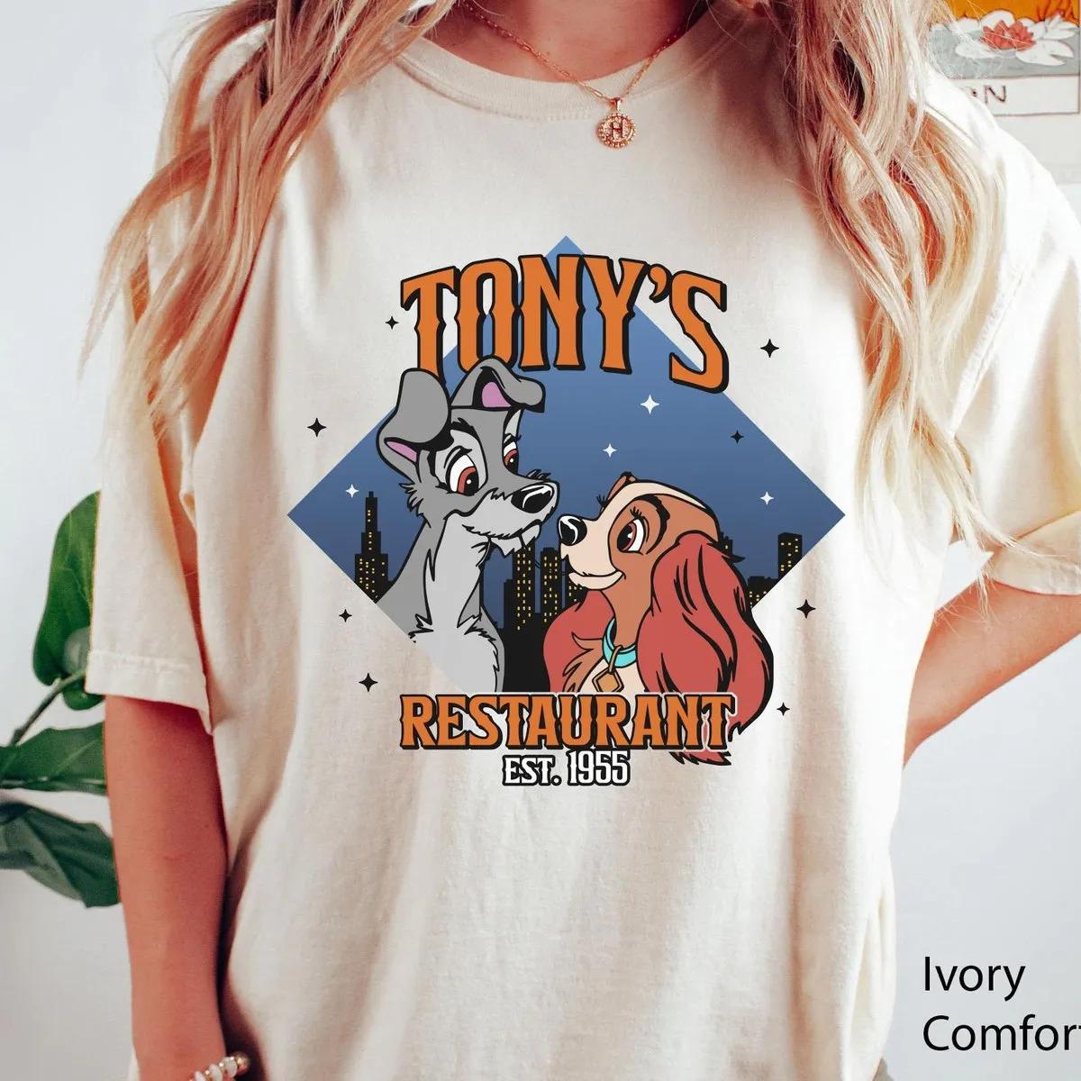 Lady And The Tramp Tonys Restaurant Est 1955 Shirt 5