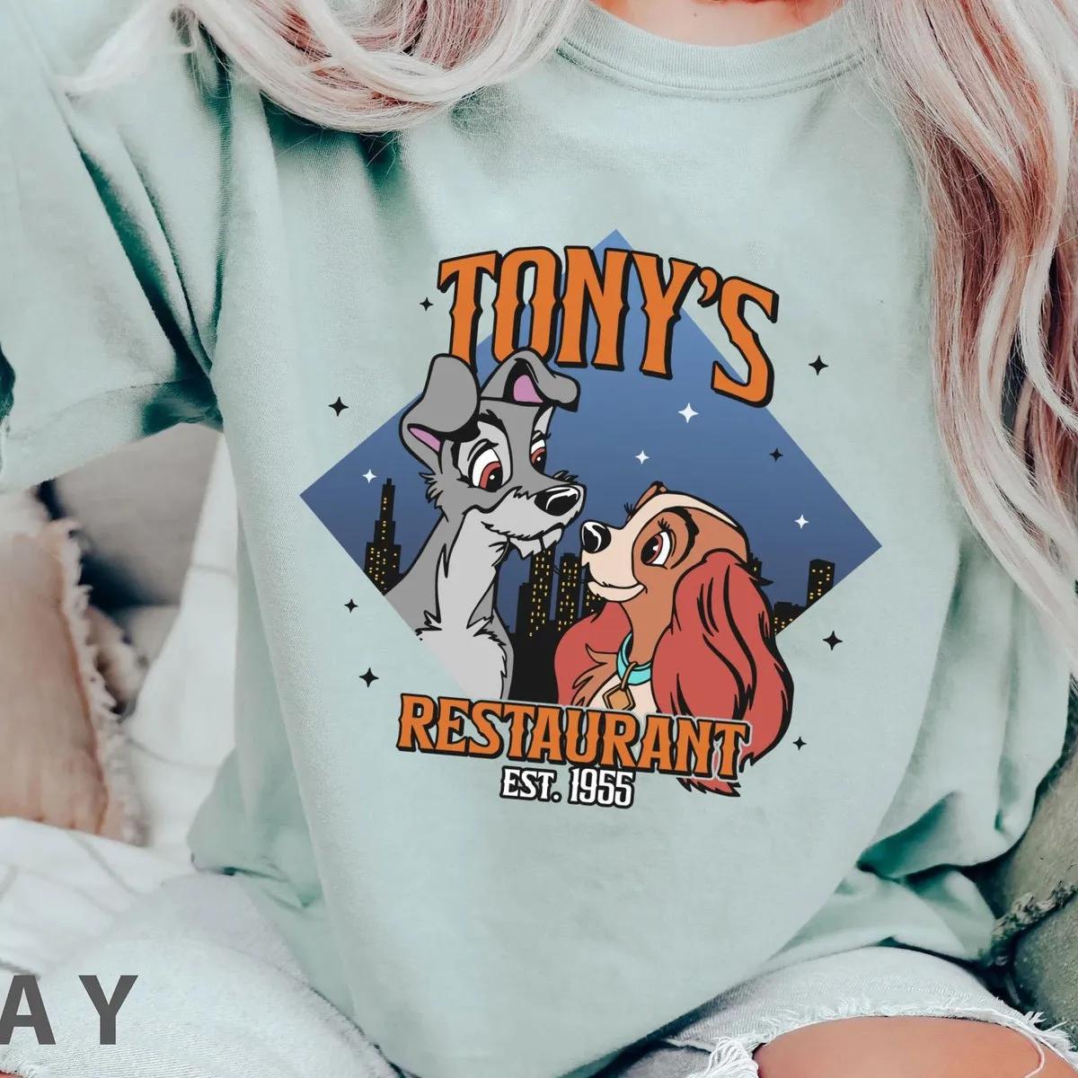 Lady And The Tramp Tonys Restaurant Est 1955 Shirt 6