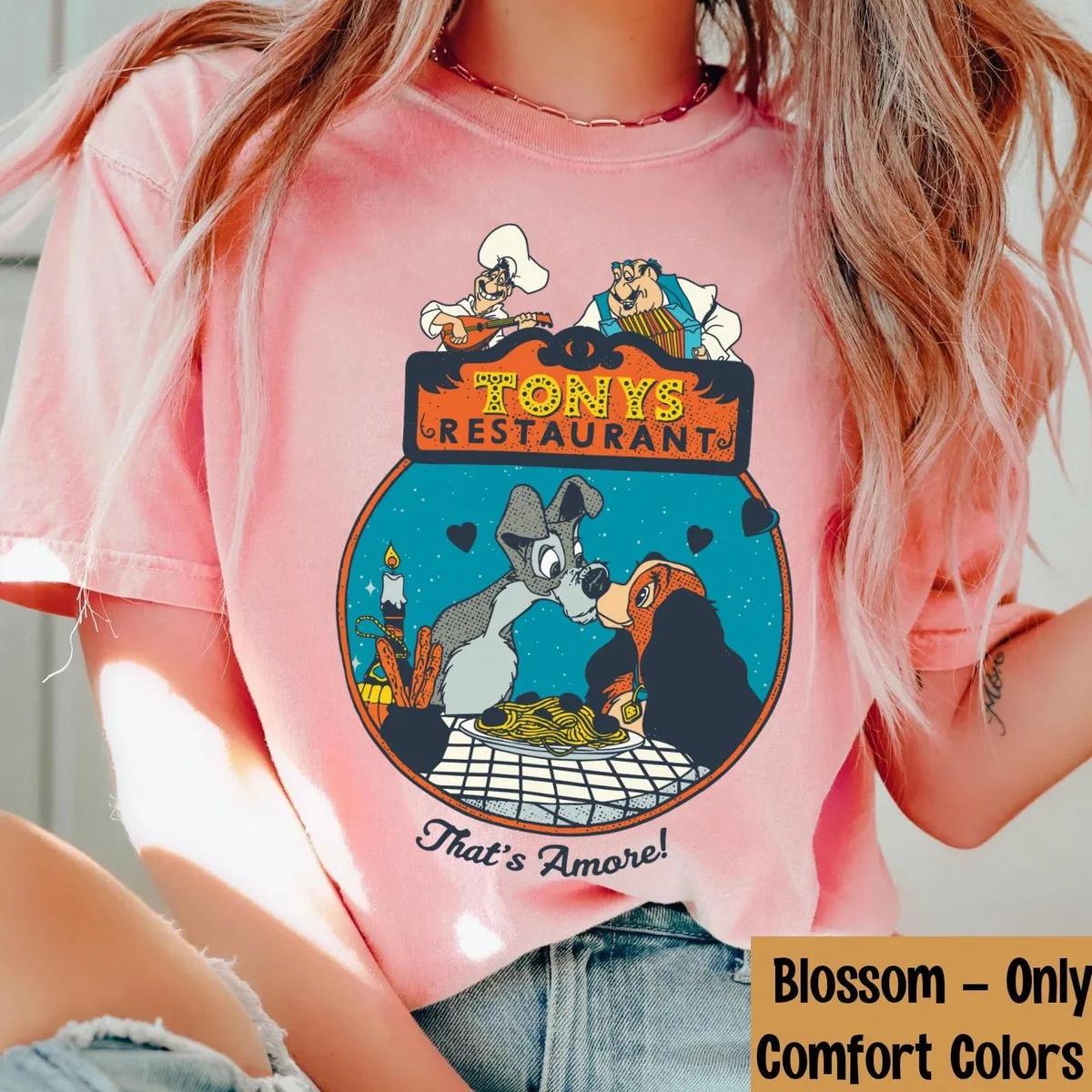 Lady And Tramp Tonys Restaurant Thats Amore Shirt 3