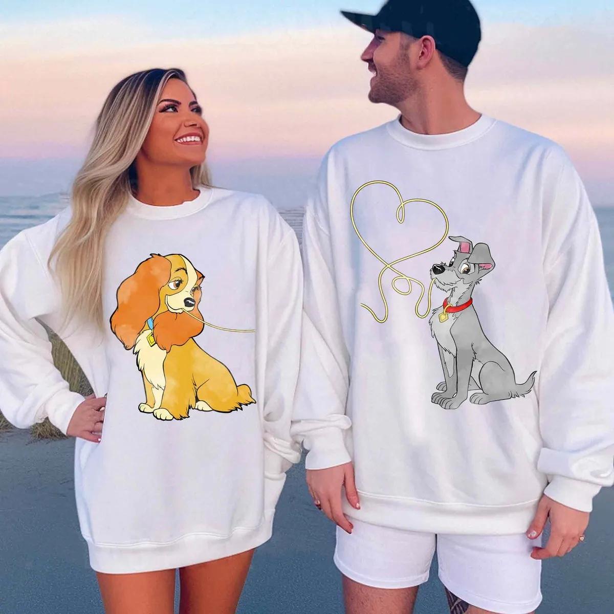 Lady and the Tramp Spaghetti Couples Disney Shirt 1 1