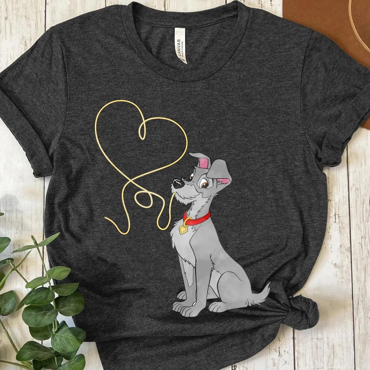 Lady and the Tramp Spaghetti Couples Disney Shirt 4 1