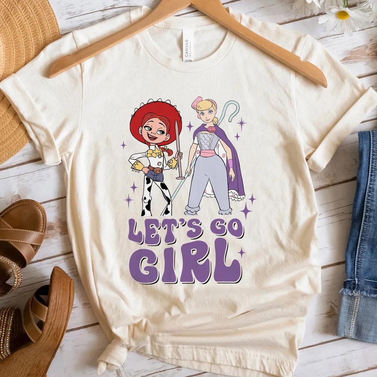 Lets Go Girls Toy Story Bo Peep and Jessie Western Country Music Shirt 1 1