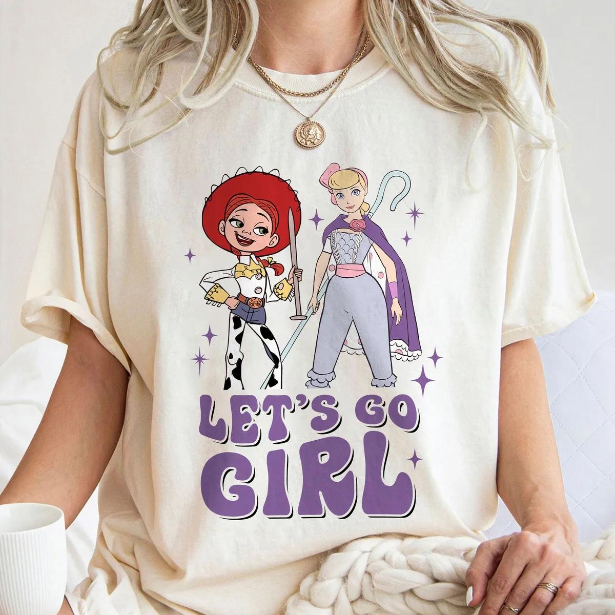 Lets Go Girls Toy Story Bo Peep and Jessie Western Country Music Shirt 2 1