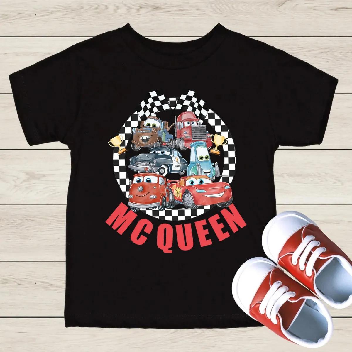 Lightening McQueen Shirt Disney Cars Pixar Tee 1 1