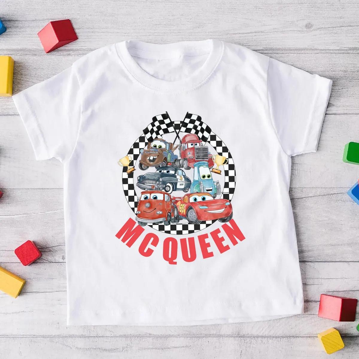 Lightening McQueen Shirt Disney Cars Pixar Tee 2 1