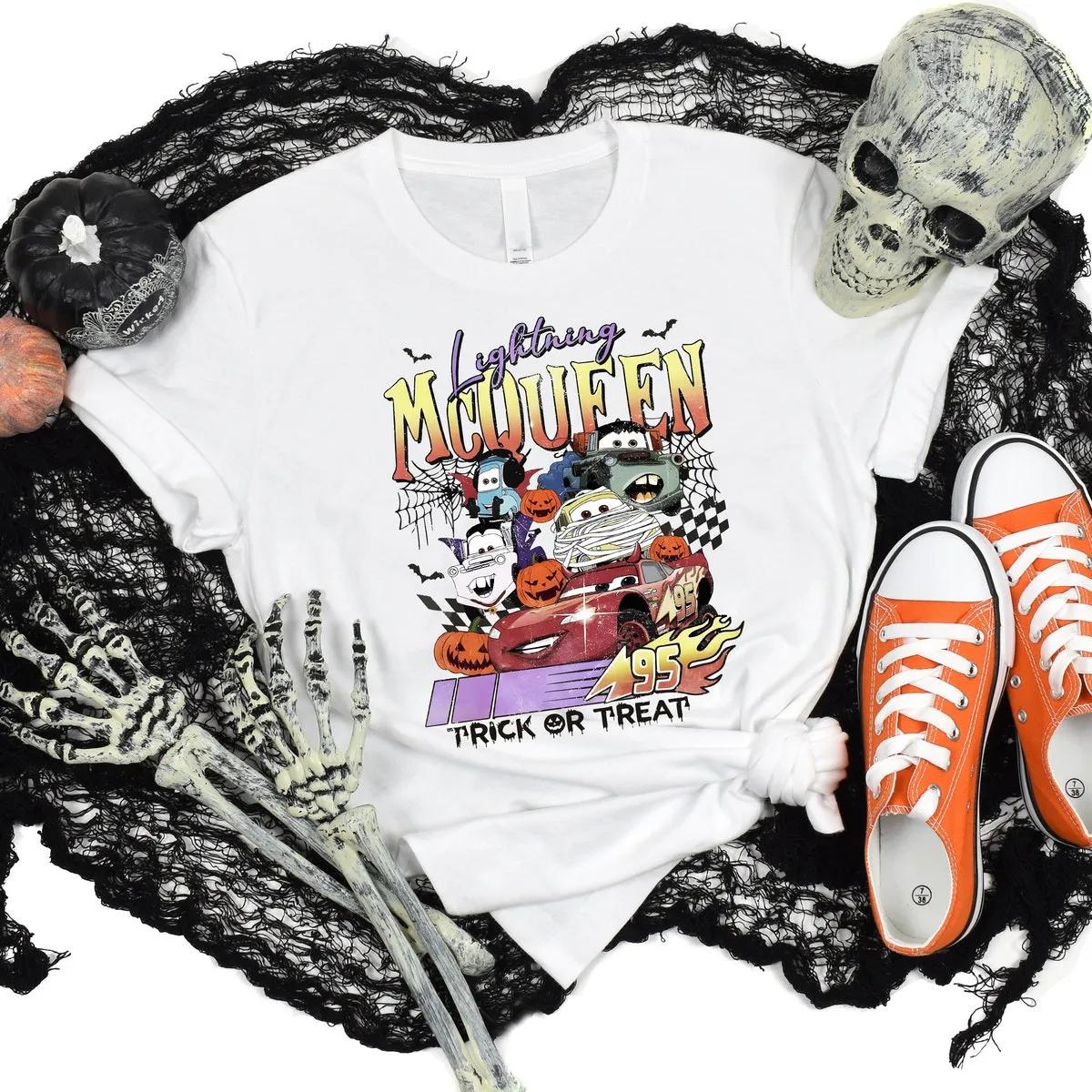 Lightning McQueen Halloween Shirt Disney Cars Tee 2 1 1