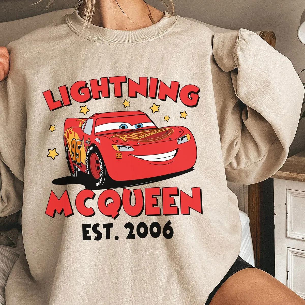 Lightning Mcqueen Est 2006 Vintage Retro Cars Shirt 4 1