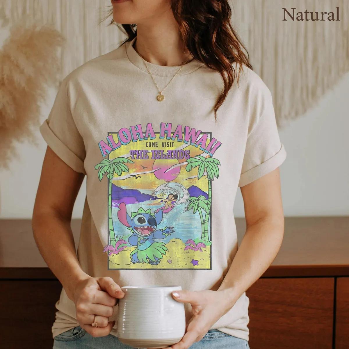 Lilo and Stitch Aloha Hawaii Come Visit The Islands Shirt 2