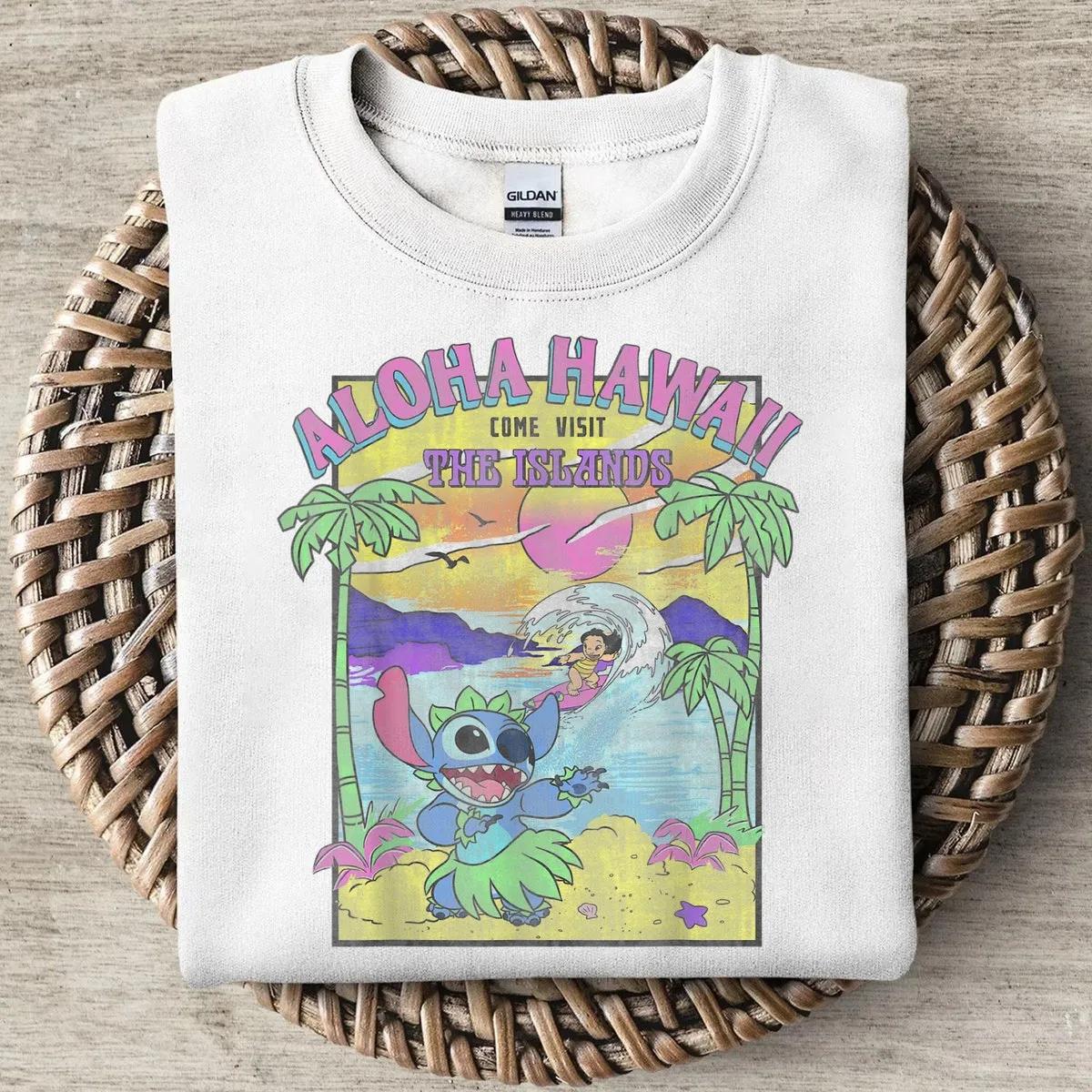 Lilo and Stitch Aloha Hawaii Come Visit The Islands Shirt 5