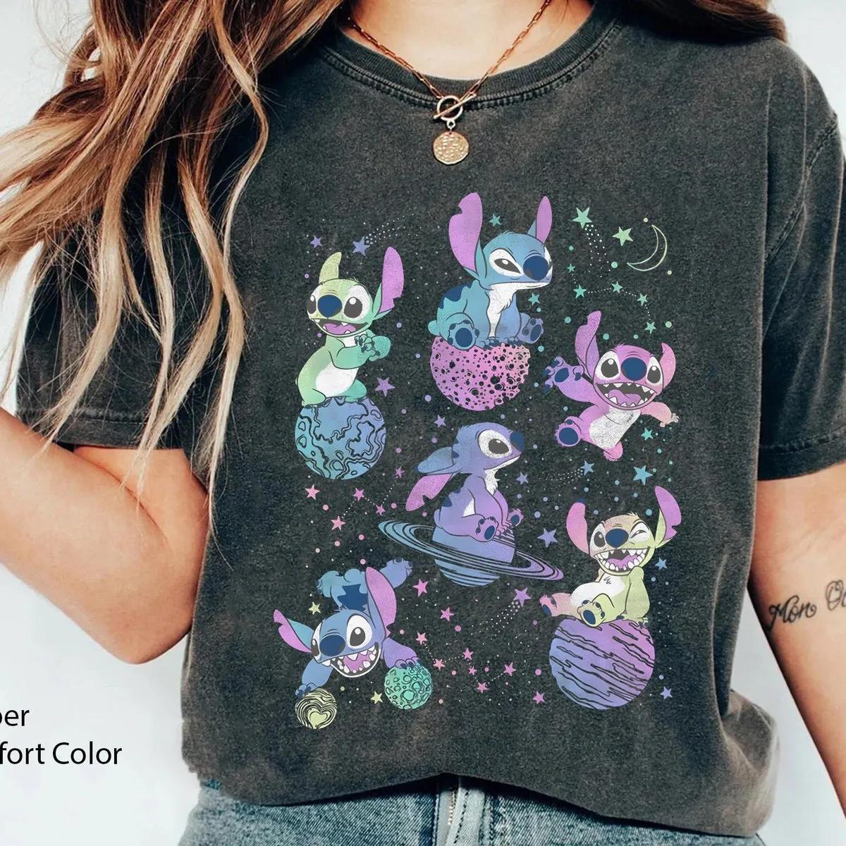 Lilo and Stitch Juniors Planetary Stitch Shirt 1