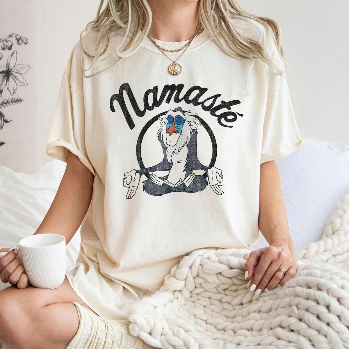 Lion King Rafiki Namaste Graphic Shirt 2