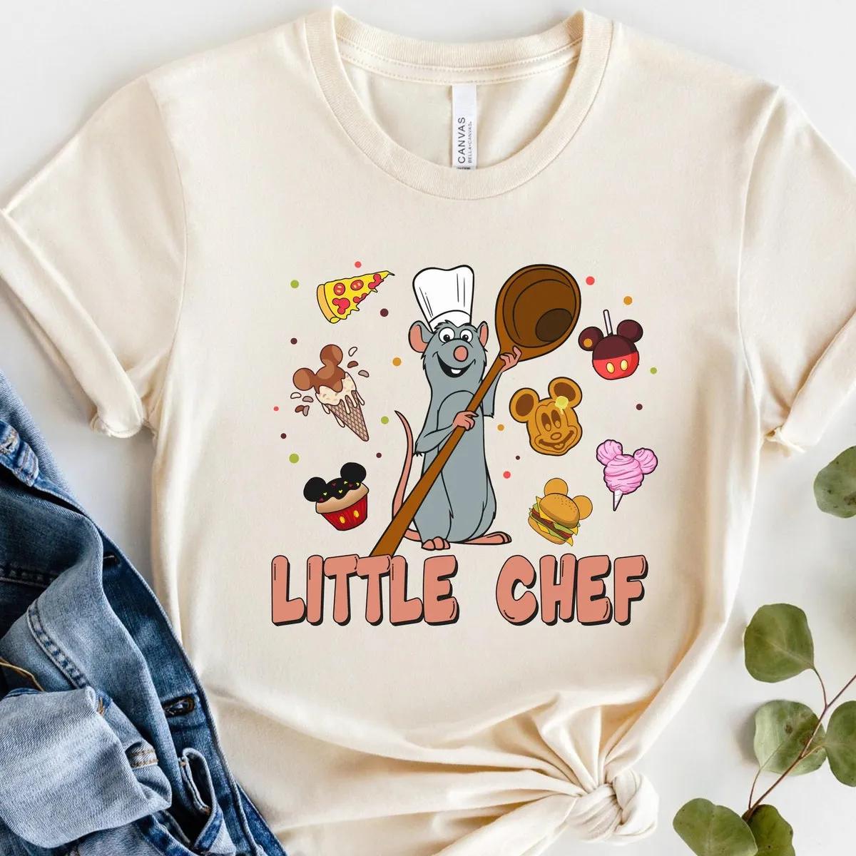 Little Chef Remy Ratatouille Chef Just Here For The Snacks Remy Gusteaus Shirt 1