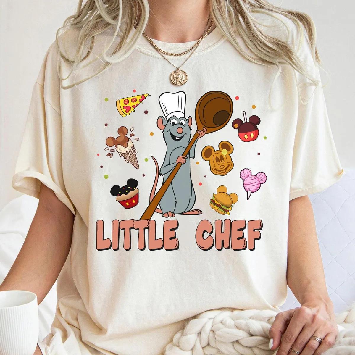 Little Chef Remy Ratatouille Chef Just Here For The Snacks Remy Gusteaus Shirt 3