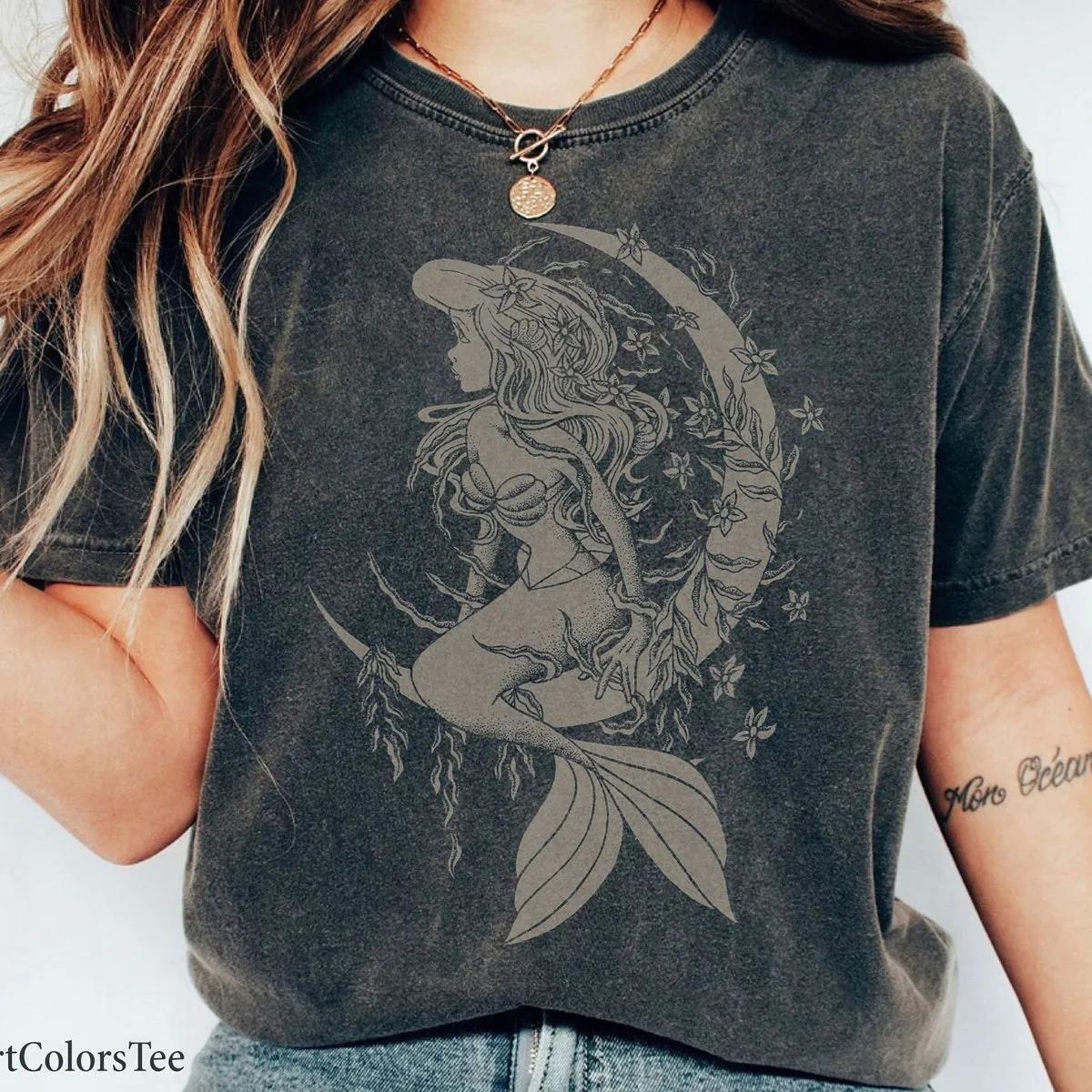 Little Mermaid Ariel Tattoo Style Shirt 2 1