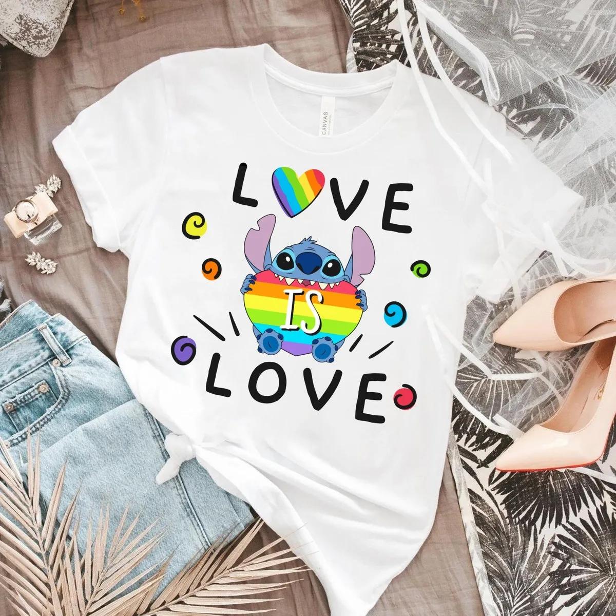 Love Is Love Stitch Disney Shirt 3