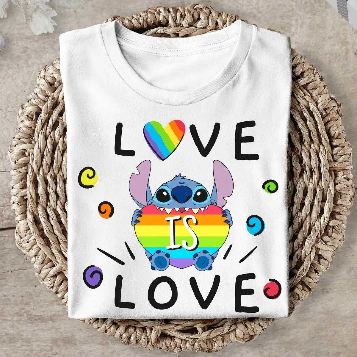 Love Is Love Stitch Disney Shirt 5