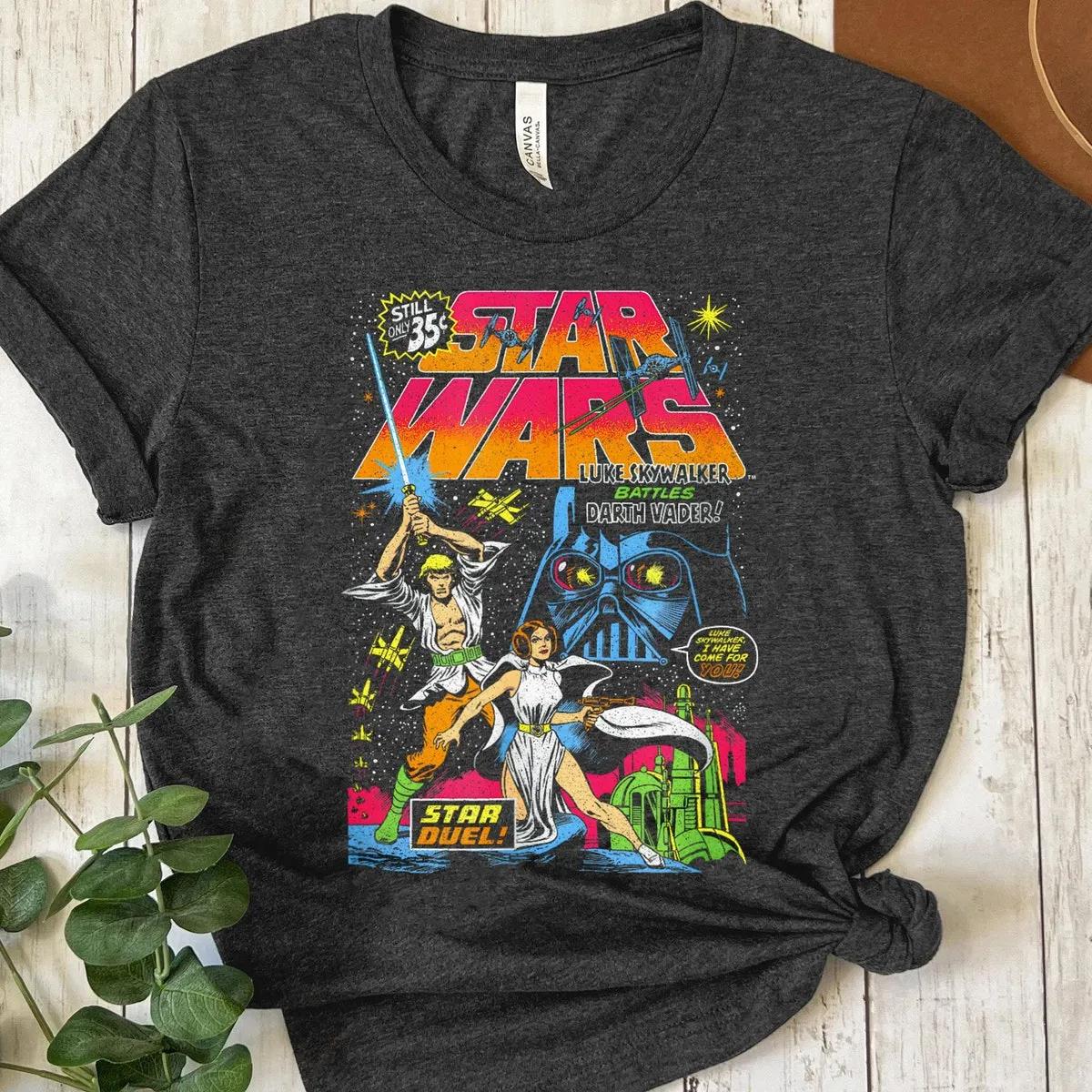 Luke Skywalker Leia Princess Darth Vade Star Duel Shirt 6